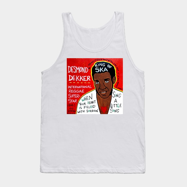 Desmond Dekker ska reggae folk art Tank Top by krusefolkart